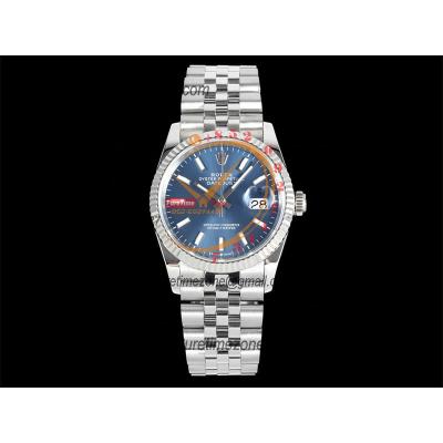 Datejust 36 126234 SA3235 Automatic Mens Watch Best Edition DIWF Blue Stick Dial 904L Jubilee Steel Bracelet