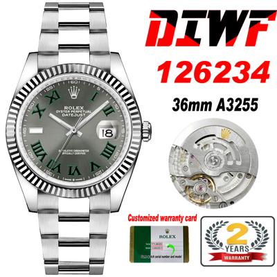 Datejust 36 126234 SA3235 Wimbledon Automatic Mens...