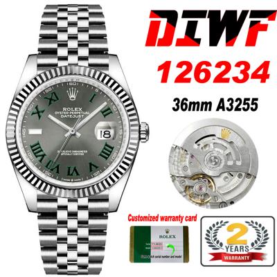 Datejust 36 126234 SA3235 Wimbledon Automatic Mens...