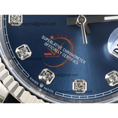 Datejust 36 126234 SA3235 Automatic Mens Watch Best Edition DIWF Blue Diamonds Dial 904L Jubilee Steel Bracelet