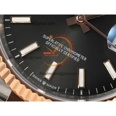 Datejust 36 126231 SA3235 Automatic Mens Watch Best Edition DIWF SS/RG Gray Stick Dial 904L SS Jubilee Bracelet