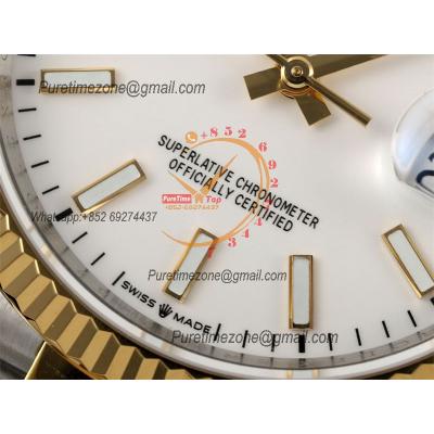 Datejust 36 126233 SA3235 Automatic Mens Watch Best Edition DIWF SS/YG White Stick Dial 904L SS Jubilee Bracelet