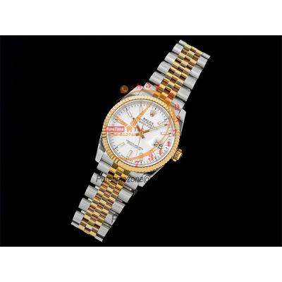 Datejust 36 126233 SA3235 Automatic Mens Watch Best Edition DIWF SS/YG White Stick Dial 904L SS Jubilee Bracelet