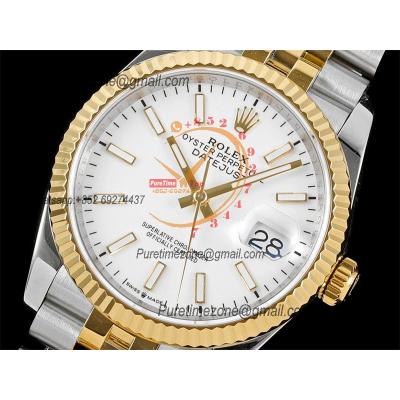 Datejust 36 126233 SA3235 Automatic Mens Watch Best Edition DIWF SS/YG White Stick Dial 904L SS Jubilee Bracelet