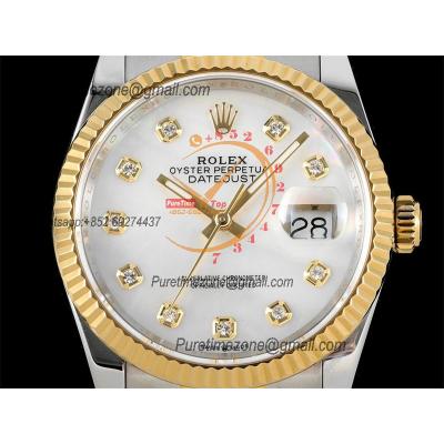 Datejust 36 126233 SA3235 Automatic Mens Watch Best Edition DIWF SS/YG MOP Diamonds Dial 904L SS Oyster Bracelet