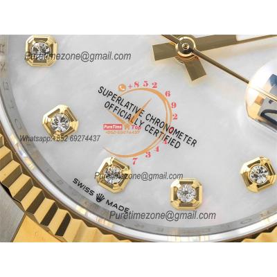 Datejust 36 126233 SA3235 Automatic Mens Watch Best Edition DIWF SS/YG MOP Diamonds Dial 904L SS Oyster Bracelet