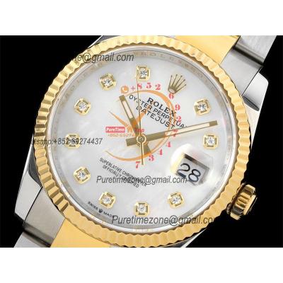 Datejust 36 126233 SA3235 Automatic Mens Watch Best Edition DIWF SS/YG MOP Diamonds Dial 904L SS Oyster Bracelet