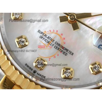 Datejust 36 126233 SA3235 Automatic Mens Watch Best Edition DIWF SS/YG MOP Diamonds Dial 904L SS Jubilee Bracelet