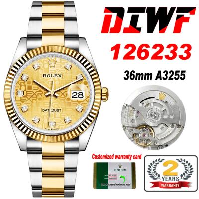 Datejust 36 126233 SA3235 Automatic Mens Watch Bes...