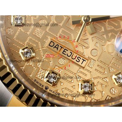 Datejust 36 126233 SA3235 Automatic Mens Watch Best Edition DIWF SS/YG Gold Diamonds Dial 904L Oyster Bracelet