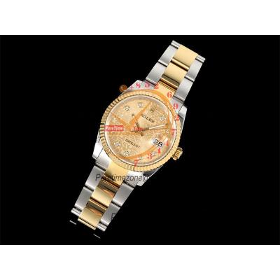 Datejust 36 126233 SA3235 Automatic Mens Watch Best Edition DIWF SS/YG Gold Diamonds Dial 904L Oyster Bracelet