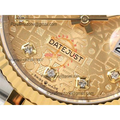 Datejust 36 126233 SA3235 Automatic Mens Watch Best Edition DIWF SS/YG Gold Diamonds Dial 904L Jubilee Bracelet