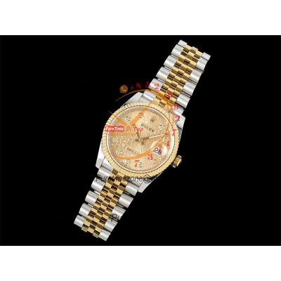 Datejust 36 126233 SA3235 Automatic Mens Watch Best Edition DIWF SS/YG Gold Diamonds Dial 904L Jubilee Bracelet