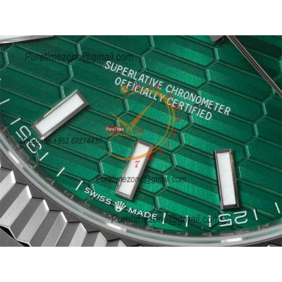 Datejust 41 126334 SA3235 Automatic Mens Watch Best Edition DIWF Green Stick Dial 904L SS Oyster Bracelet