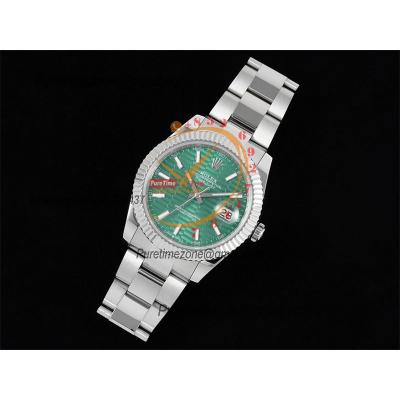 Datejust 41 126334 SA3235 Automatic Mens Watch Best Edition DIWF Green Stick Dial 904L SS Oyster Bracelet