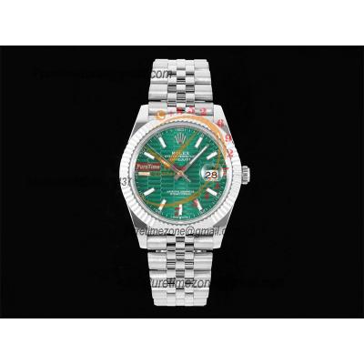 Datejust 41 126334 SA3235 Automatic Mens Watch Best Edition DIWF Green Stick Dial 904L SS Jubliee Bracelet