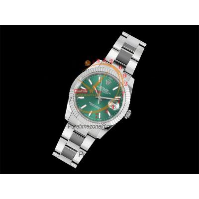 Datejust 41 126334 SA3235 Automatic Mens Watch Best Edition DIWF Green Stick Dial 904L SS Oyster Bracelet