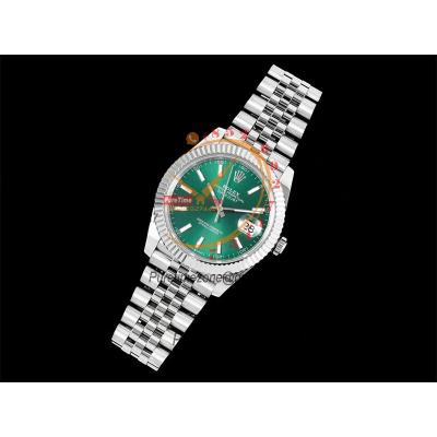 Datejust 41 126334 SA3235 Automatic Mens Watch Best Edition DIWF Green Stick Dial 904L SS Jubliee Bracelet