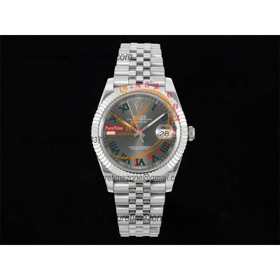 Datejust 41 126334 Wimbledon SA3235 Automatic Mens Watch Best Edition DIWF Gray Roman Dial 904L Jubilee Bracelet