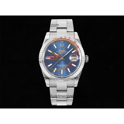 Datejust 41 126334 SA3235 Automatic Mens Watch Best Edition DIWF Blue Stick Dial 904L SS Oyster Bracelet