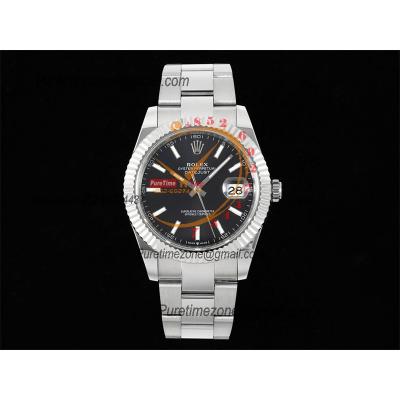 Datejust 41 126334 SA3235 Automatic Mens Watch Best Edition DIWF Black Stick Dial 904L SS Oyster Bracelet