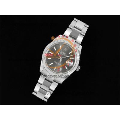 Datejust 41 126334 SA3235 Automatic Mens Watch Best Edition DIWF Gray Stick Dial 904L SS Oyster Bracelet