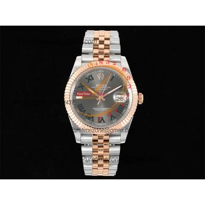 Datejust 41 126331 Wimbledon SA3235 Automatic Mens Watch Best Edition DIWF SS/RG Gray Roman Dial 904L Jubilee Bracelet