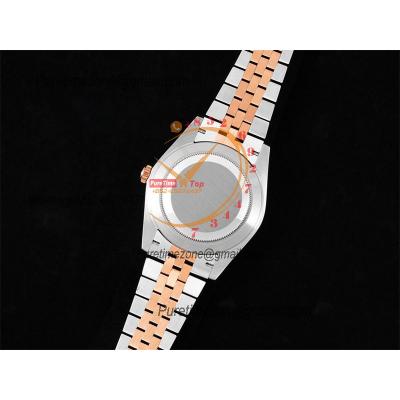 Datejust 41 126331 Wimbledon SA3235 Automatic Mens Watch Best Edition DIWF SS/RG Gray Roman Dial 904L Jubilee Bracelet