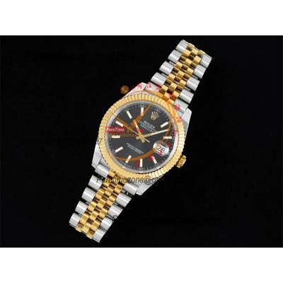 Datejust 41 126333 SA3235 Automatic Mens Watch Best Edition DIWF SS/YG Black Stick Dial 904L SS Jubilee Bracelet