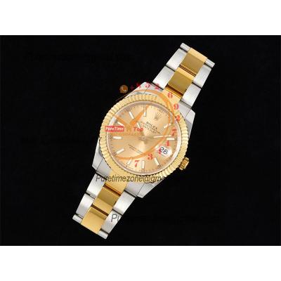 Datejust 41 126333 SA3235 Automatic Mens Watch Best Edition DIWF SS/YG Gold Stick Dial 904L SS Oyster Bracelet