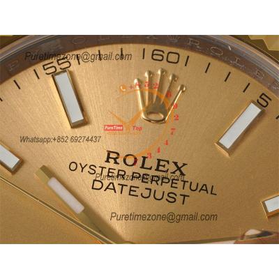 Datejust 41 126333 SA3235 Automatic Mens Watch Best Edition DIWF SS/YG Gold Stick Dial 904L SS Oyster Bracelet