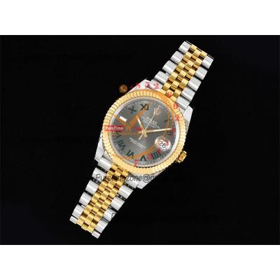 Datejust 41 126333 Wimbledon SA3235 Automatic Mens Watch Best Edition DIWF SS/YG Gray Roman Dial 904L Jubilee Bracelet