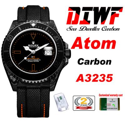 Sea Dweller 43mm Carbon ATOM A3235 Automatic Mens ...