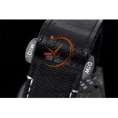 Sea Dweller 43mm Carbon ATOM A3235 Automatic Mens Watch Best Edition DIWF Black White Dial Nylon Strap