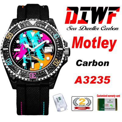 Sea Dweller 43mm Carbon Motley A3235 Automatic Men...