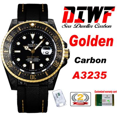 Sea Dweller 43mm Carbon Golden A3235 Automatic Men...