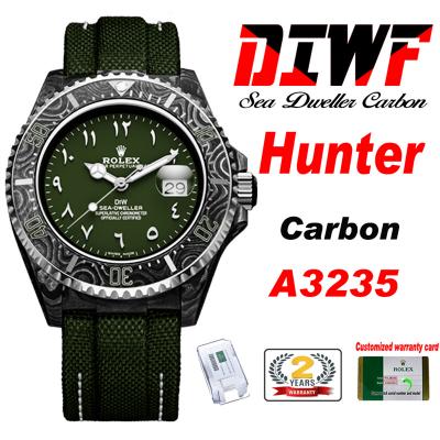 Sea Dweller 43mm Carbon Hunter A3235 Automatic Men...