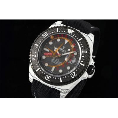 Sea Dweller 43mm Carbon Lrbis A3235 Automatic Mens Watch Best Edition DIWF Black Dial Nylon Strap