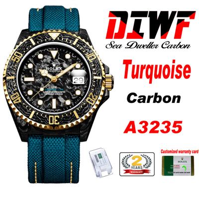 Sea Dweller 43mm Carbon Turquoise A3235 Automatic ...