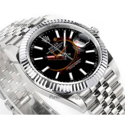 Datejust 41 126334 DD3235 Automatic Mens Watch Best Edition DDF Black Stick Dial 904L SS Jubilee Bracelet