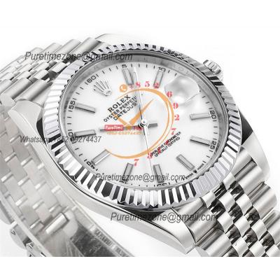 Datejust 41 126334 DD3235 Automatic Mens Watch Best Edition DDF White Stick Dial 904L SS Jubilee Bracelet