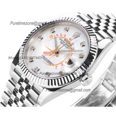 Datejust 41 126334 DD3235 Automatic Mens Watch Best Edition DDF MOP Diamonds Dial 904L SS Jubilee Bracelet