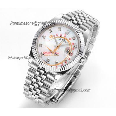 Datejust 41 126334 DD3235 Automatic Mens Watch Best Edition DDF MOP Diamonds Dial 904L SS Jubilee Bracelet