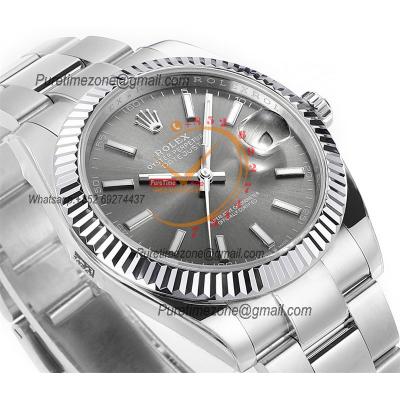 Datejust 41 126334 DD3235 Automatic Mens Watch Best Edition DDF Gray Stick Dial 904L SS Oyster Bracelet