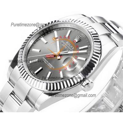 Datejust 41 126334 DD3235 Automatic Mens Watch Best Edition DDF Gray Stick Dial 904L SS Oyster Bracelet