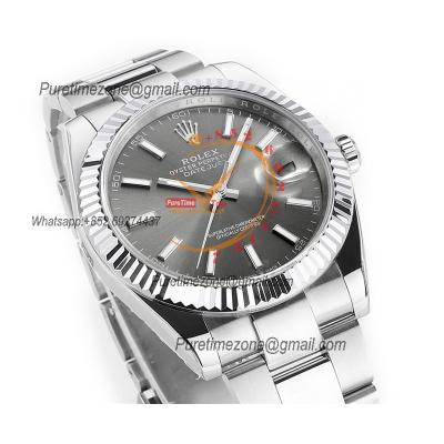 Datejust 41 126334 DD3235 Automatic Mens Watch Best Edition DDF Gray Stick Dial 904L SS Oyster Bracelet