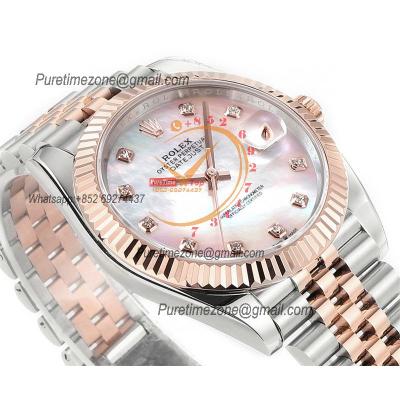 Datejust 41 126331 DD3235 Automatic Mens Watch Best Edition DDF SS/RG MOP Diamonds Dial 904L SS Jubilee Bracelet