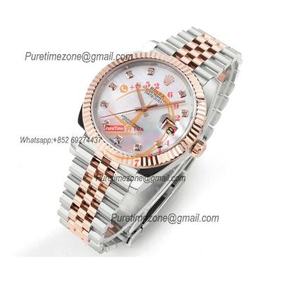 Datejust 41 126331 DD3235 Automatic Mens Watch Best Edition DDF SS/RG MOP Diamonds Dial 904L SS Jubilee Bracelet