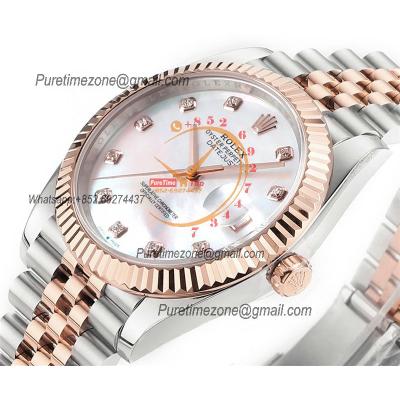 Datejust 41 126331 DD3235 Automatic Mens Watch Best Edition DDF SS/RG MOP Diamonds Dial 904L SS Jubilee Bracelet