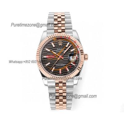 Datejust 41 126331 DD3235 Automatic Mens Watch Best Edition DDF SS/RG Gray Stick Dial 904L SS Jubilee Bracelet